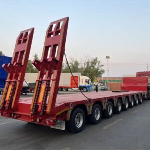 8 axle extendable lowbed trailer